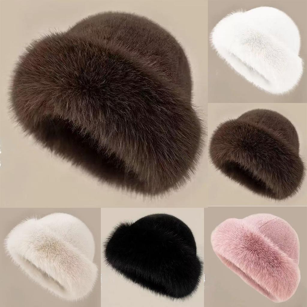 Women's Thick Plush Hat Keeps Warm And Versatile Mongolian Hat