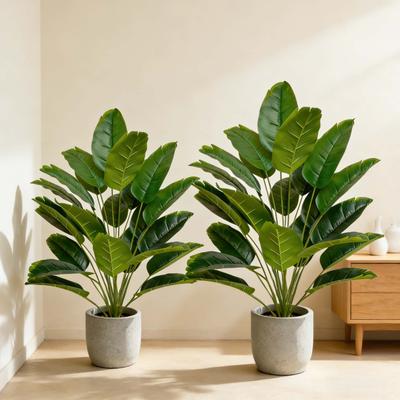 1 peça Grande Árvore de Palmeira Tropical Artificial Resistente a UV Sem Desbotamento Folhas de Bananeira para Jardim hotel Pátio Decoração Externa para Todas as Estações