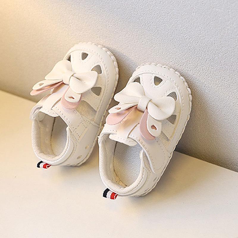 Scarpe Morbide da Passeggio per Bambina Piccola con Velcro per il Gioco Estivo