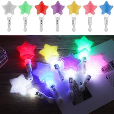 Kids Toy Colorful Performance Prop Hand Lamp Luminous Glow Star Concert Support Stick