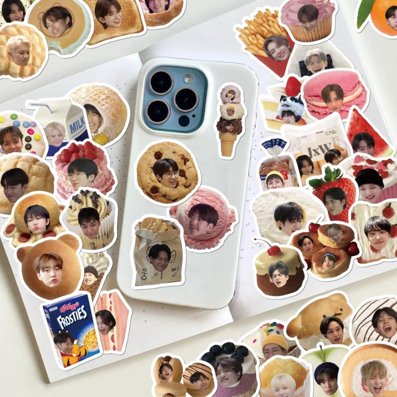 60Pcs  Kpop Character Stickers Meme Fans Graffiti Decal Diy Phone Luggage Laptop Decorative Sticker Toy Gift