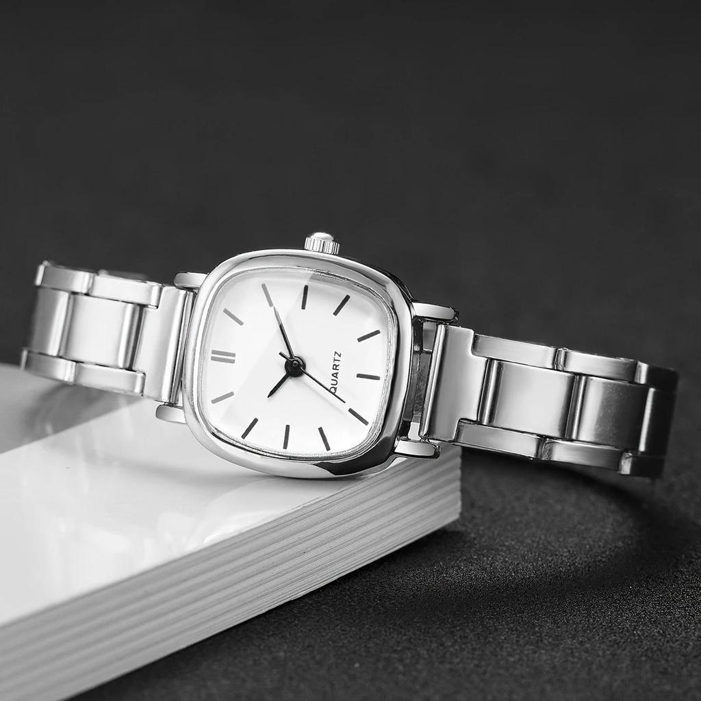 High-End Damenarmbanduhr mit Stahlarmband für Mädchen & Studentinnen