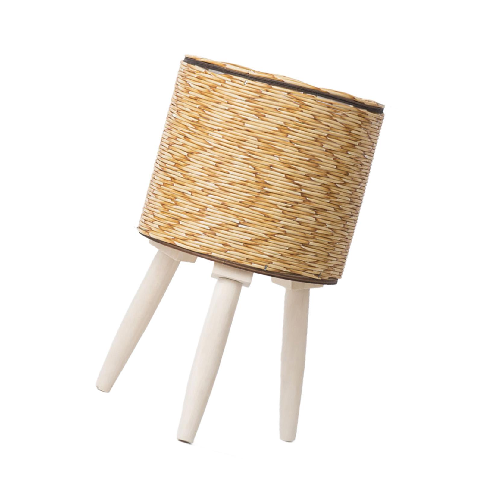 

Подставка для растений из ротанга, плетеная вручную, желтый, экологически чистый материал, прочная и долговечная, многоярусная конструкция для использования в помещении и на открытом воздухе A