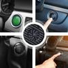 Car Start Button Cover Carbon Fiber Car Power Control Trim Stylish Car Power Control Trim Car Button Decoration Engine Start