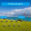 9Pcs Golf Putting Cup with Flag Golf Putting Hole Practice Training Aids Indoor Golf Putting Hole Putting Green Trainer