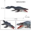 Oenux New Sealife Animals Model Prehistoric Mosasaurus Liopleurodon Kronosaurus Action Figures Solid PVC Collection Toy Kid Gift