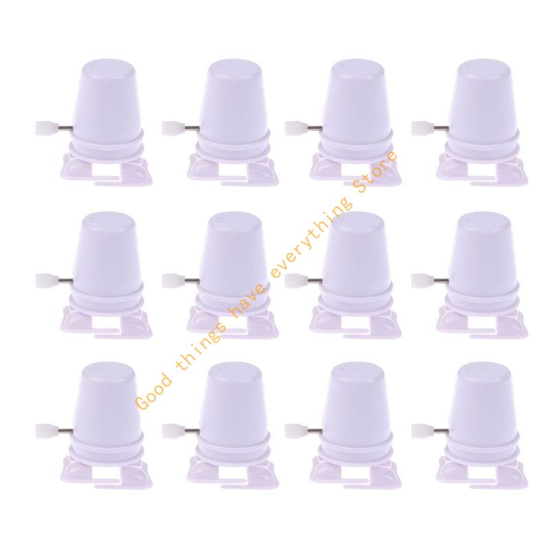 Set of 12 Small Wind up Robot Plastic Simple Operations Wind up Robot for Kids' Learning and Adults' Collection 55KF