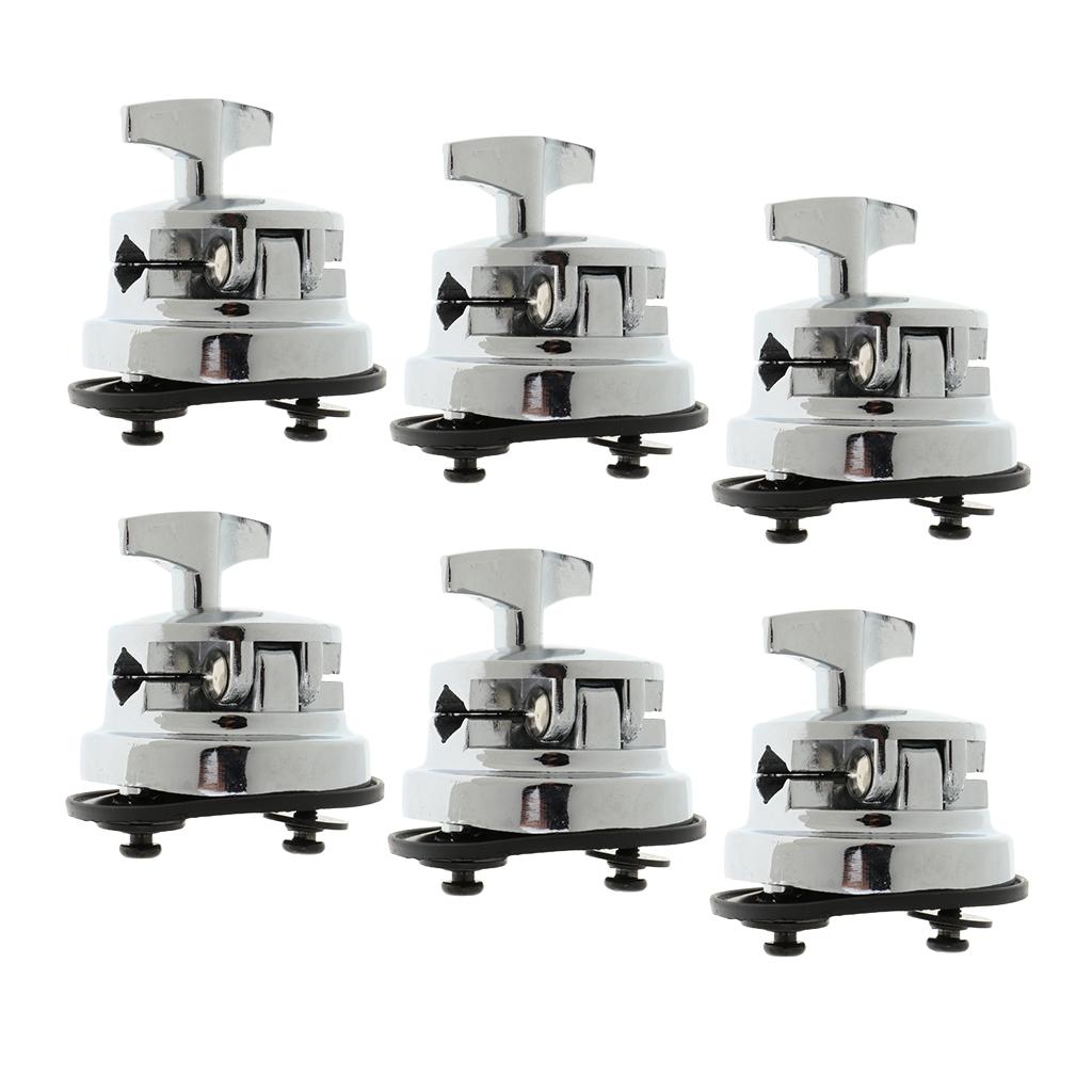 Alloy Drum Base Mounting Plate Open Style Percussion Accessory for Rack Drums and Tom Holder Drum Applications