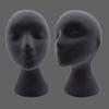 Female Styling Flocking Foam Head Mold Wig Holder DIY Headwear Display Model
