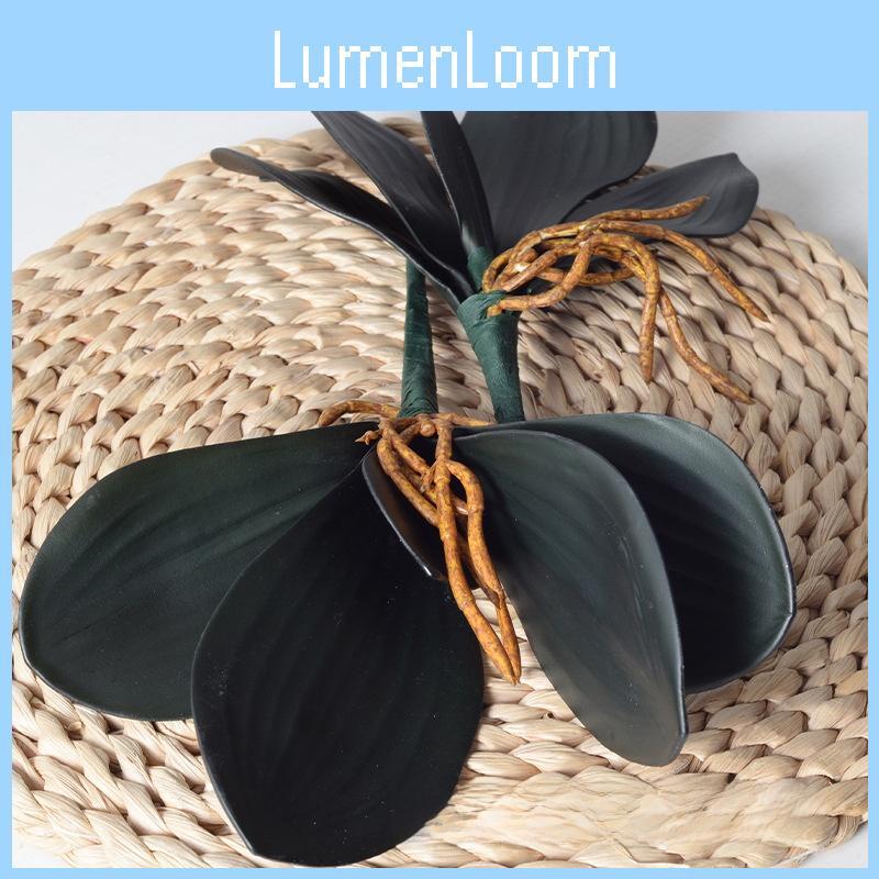 Phalaenopsis Leaves Faux Pu Soft Plastic Plant Accessories For Event Decorations And Home Styling