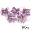Purple Artificial Flowers Heads Silk Fake Flowers For Home Decor Party Wedding Decoration DIY Valentine's Day Gifts Accessories