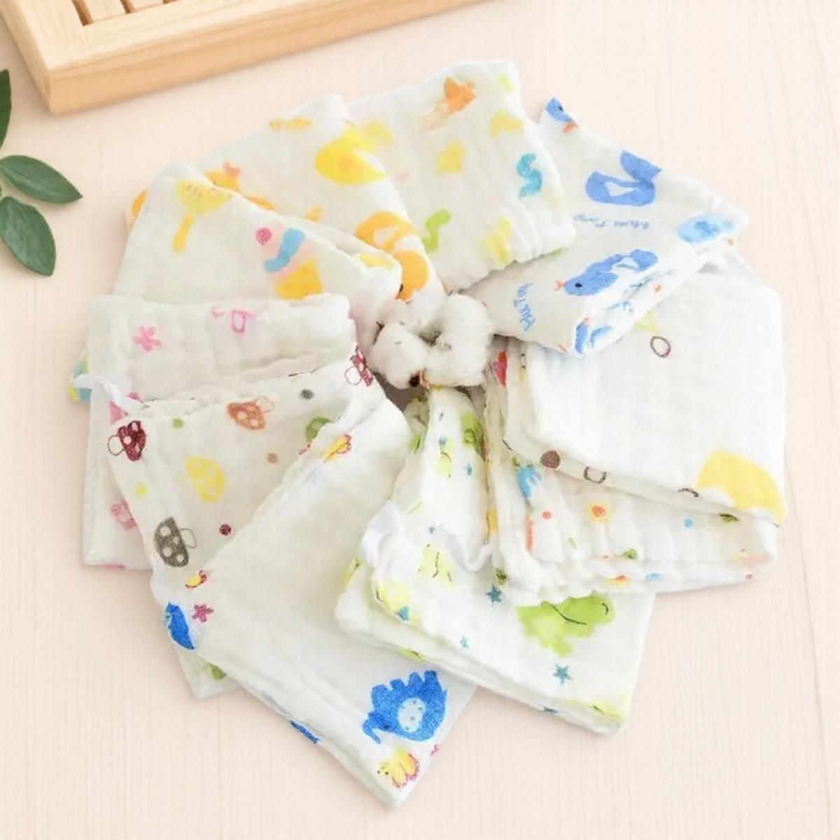 

Шестислойное печатное вафельное полотенце для рук, мультяшное детское полотенце для умывания, банное полотенце, мягкое впитывающее полотенце для детей