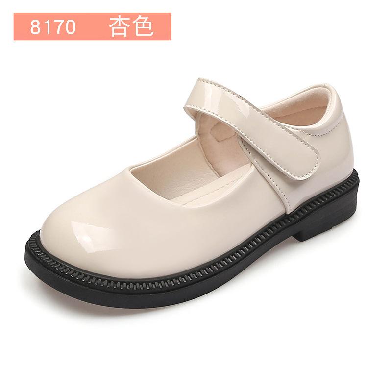 Children's Leather Shoes 2025 New Bow Girl Princess Shoes Soft Sole Casual Student Black Performance Shoes