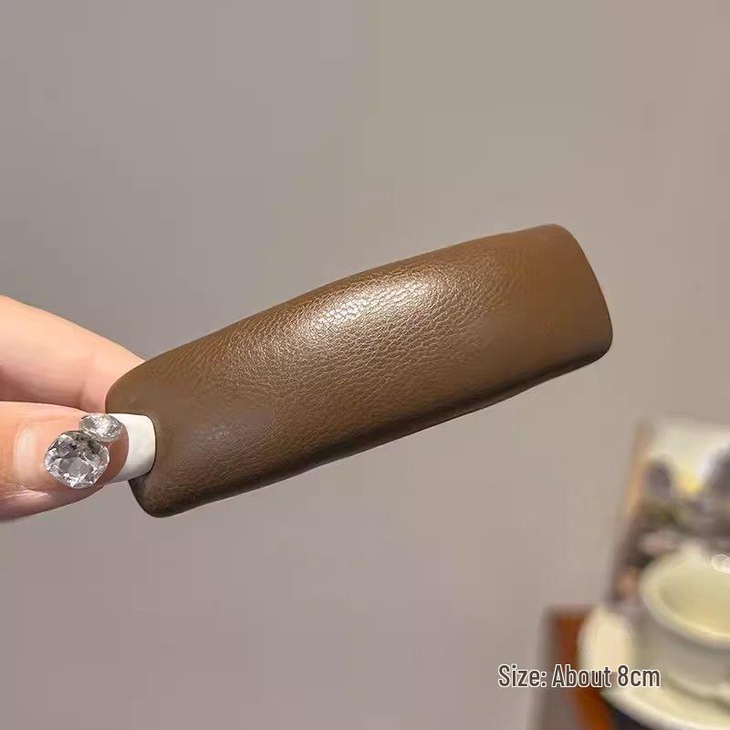 Autumn & Winter Coffee Hair Clip: Women's Seamless Duckbill, BB & Bangs Clips