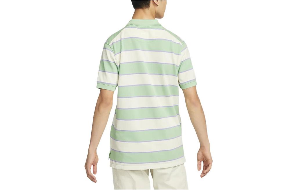 Nike Polo Shirts Men's Green Polo Collar Moderate Straight Fit DH0901-308