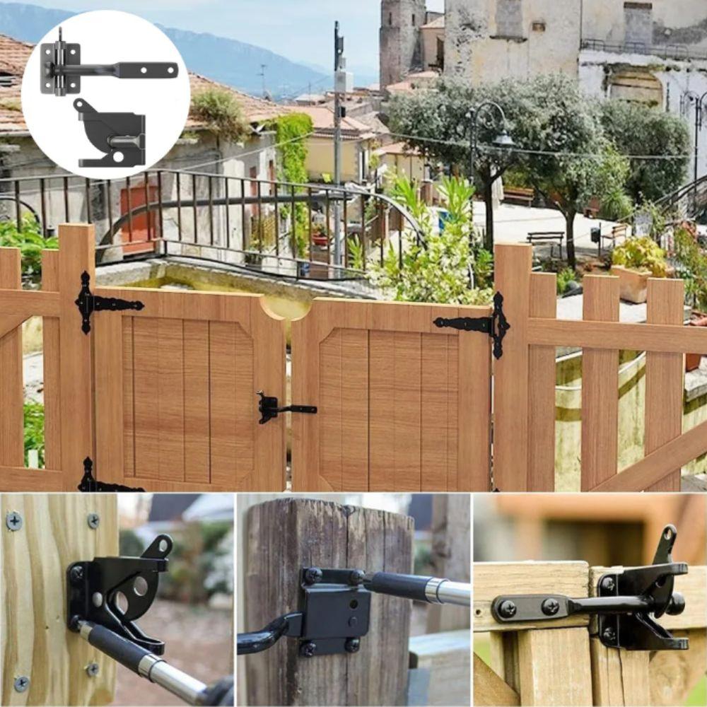 Carbon Steel Fence Gate Lock Heavy Duty Auto Lock Gate Bolt Lock  Farm Fencing