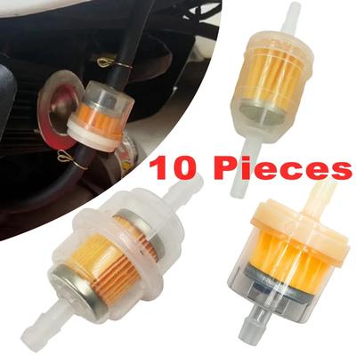 10pc Motorcycle Oil Filter 6mm 7mm Professional Gas Fuel Filter Gasoline Oil Filters for Motorcycle Scooter Motobike Accessories