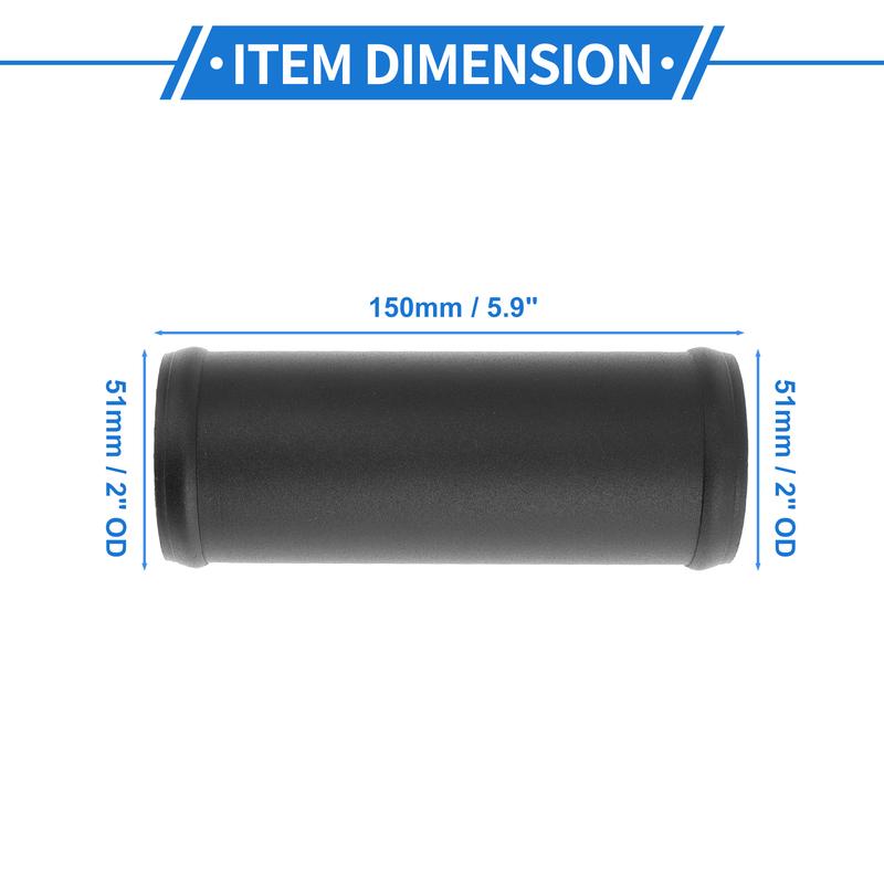 X Autohaux Universal Straight 6064 Aluminum Alloy Tube 51/57/64/76/83/89/95/102/127mm OD 150mm Length Air Intake Connection Hose