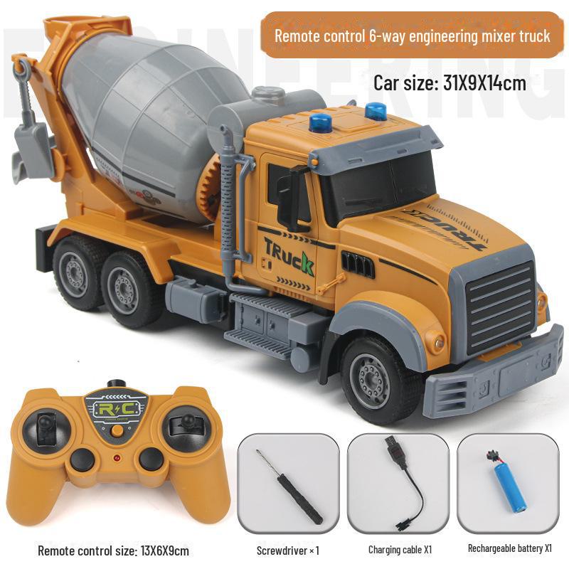 

Многофункциональный игрушечный набор с дистанционным управлением: самосвал и бетономешалка
