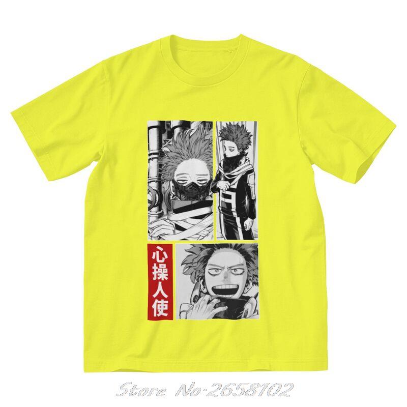 Boku No Hero Academia T Shirts Men Cotton T-shirt Anime Manga Hitoshi Shinso Tee Tops Harajuku Streetwear Tshirts Gift