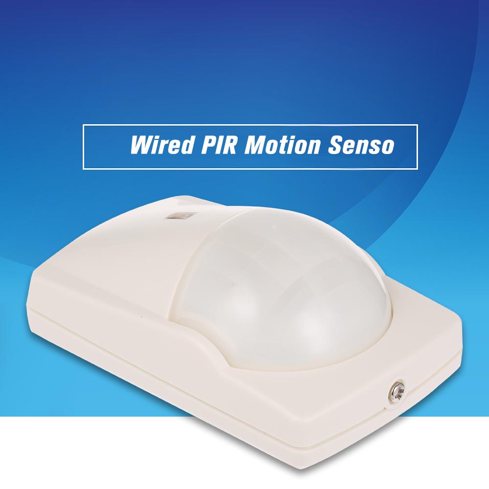 Buy Wired PIR Motion Sensor Passive Infrared Detector Wallmounted Warning Alarm Relay