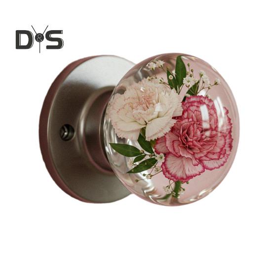 Puxador de Porta Decorativo Alta Durabilidade Instalação Simples Inspirado na Natureza Puxador de Porta Transparente Puxador de Armário