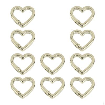 10 Pieces Spring Rings 0.75inch Carabiner Round Snap Clasps DIY Accessories Key Metal O