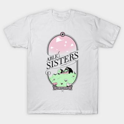 T Shirt Women Able Sisters Harajuku Print Kawaii Tshirt Summer Short Sleeve Female T-Shirt Top Tee
