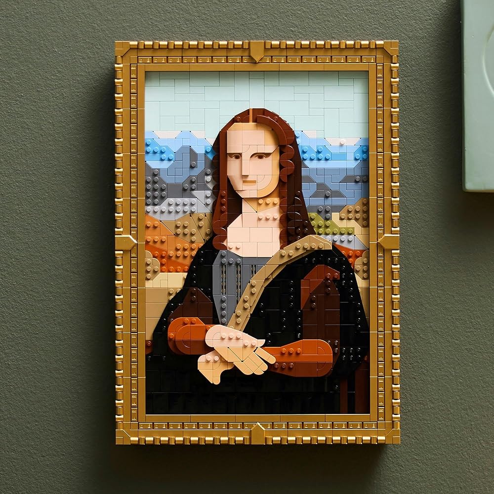 LEGO Art Mona Lisa Building Set 31213 Decorative Wall Art Toy for Home Interior Gift for Men and Women