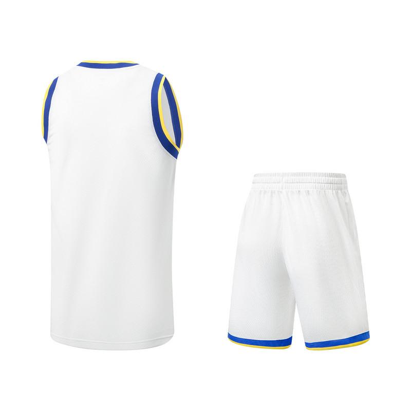 Li Ning Basketball Series Soft Skin Training Jersey Men tops White AATW005-7