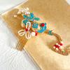 Persimmon Ruyi Xiuhe Tassel Hair Comb Ornament - Ancient Style Hairpin for Updos