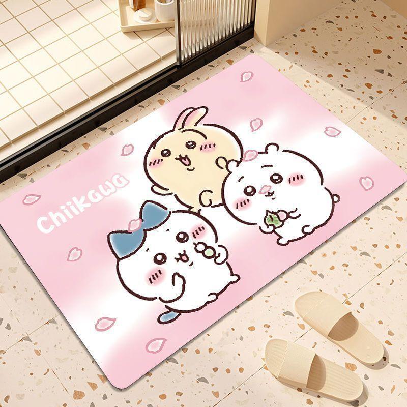 Cartoon Floor Mat Bathroom Floor Mat Entrance Door Mat Toilet Door Suction Foot Mat