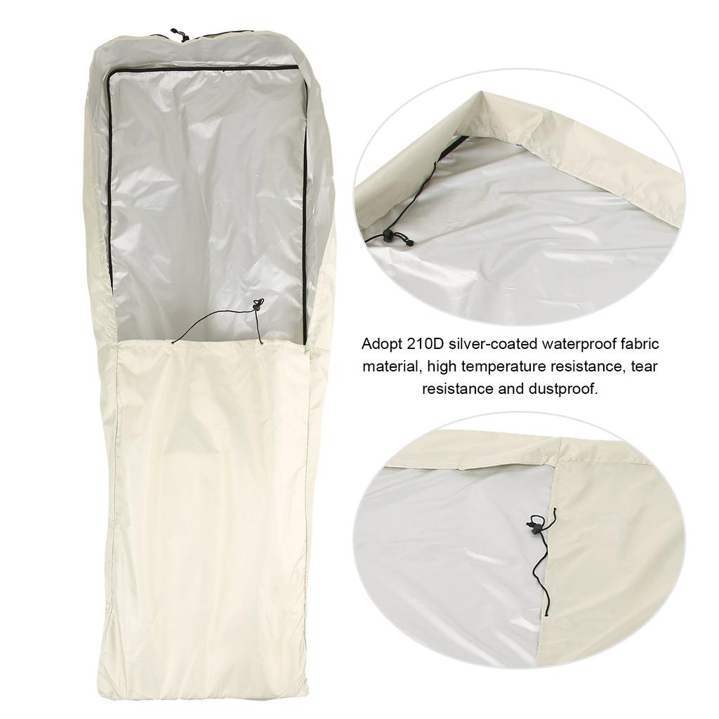 SilverCoated Lawn Mower Waterproof Cover High Temperature Resistance Dustproof  or(Black )