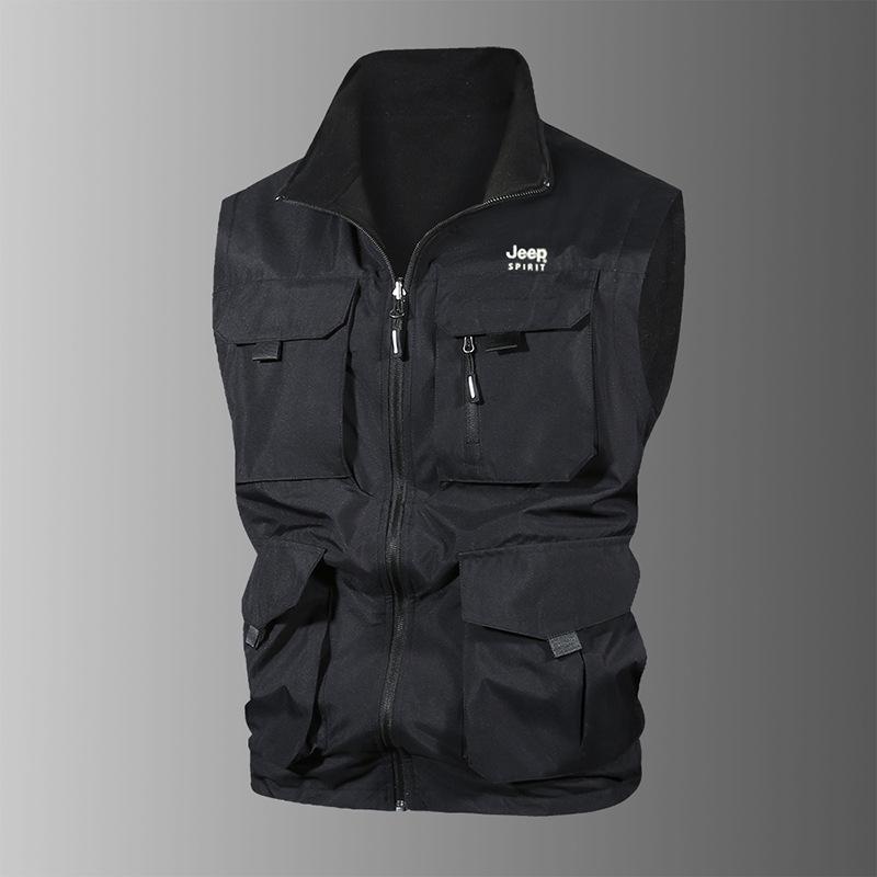 Мужской двусторонний пуховый жилет свободного кроя - Европейский и американский стиль XS - American Size