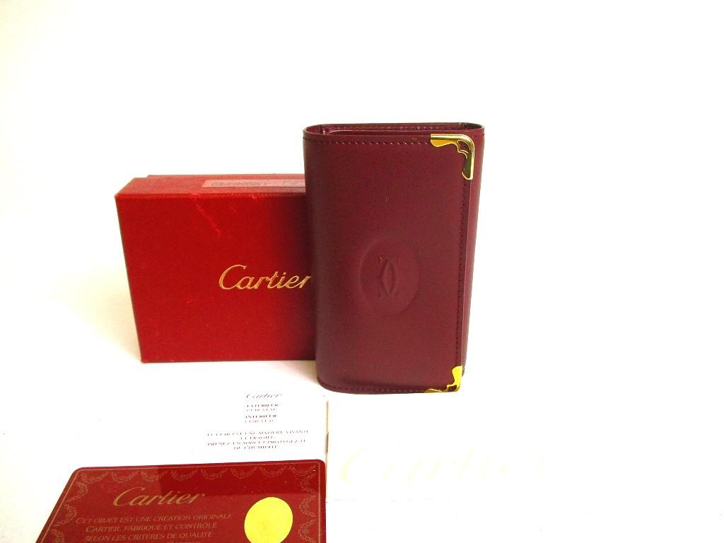 

Автентичні шкіряні чохли для ключів Cartier Must de Cartier Bordeaux із 6 фото №a204 відремонтовані