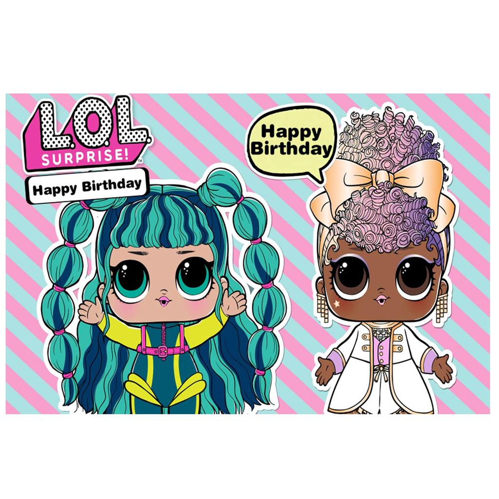 lol Surprise Doll theme Shower Hot Activity Backdrop Cloth Children Birth Date Po Background Designed For Celebration Decoration Boys Backdrops
