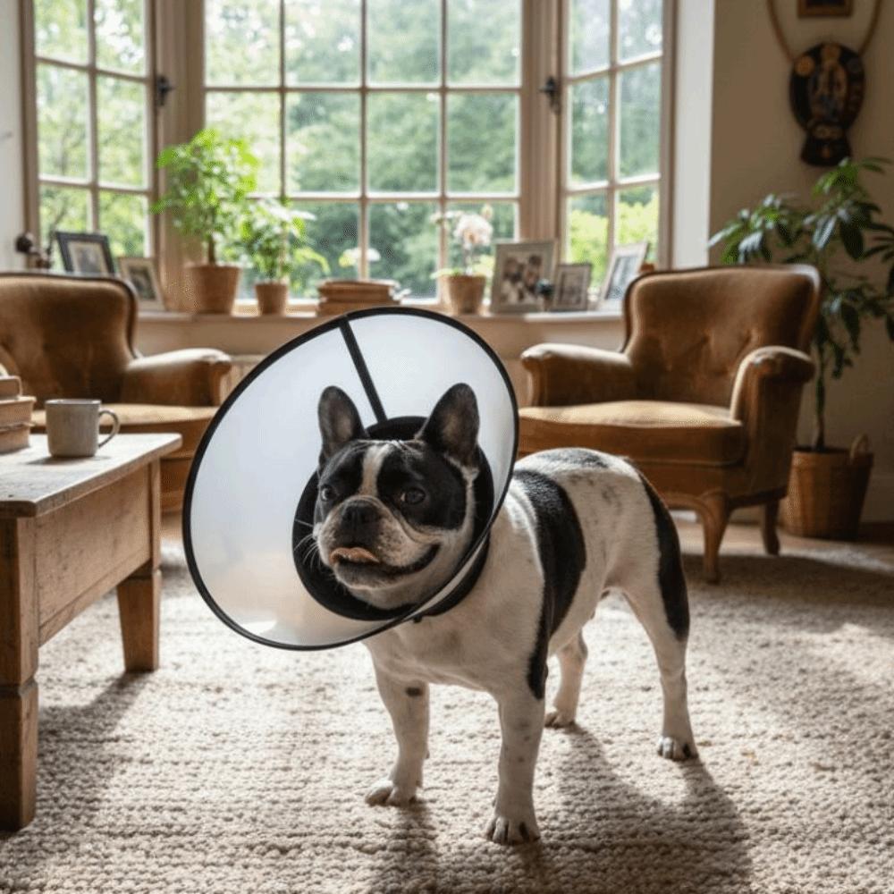 Breathable Dog Elizabethan Collar Adjustable Prevent Biting Dog Cone Collar Licking Protection Stop Scratching