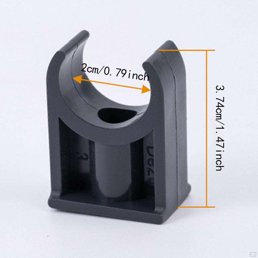 10 Pack of U Shaped Clips for PVC Pipe Support Accessories