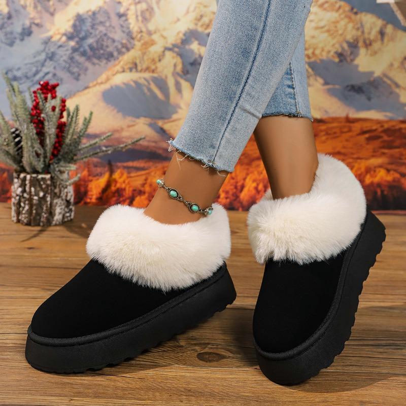 Winter 2024 New Women's Thick Sole Sheepskin Wool Anti Slip Snow Boots Fashion Women's Mini Warm Thickened Women's Boots