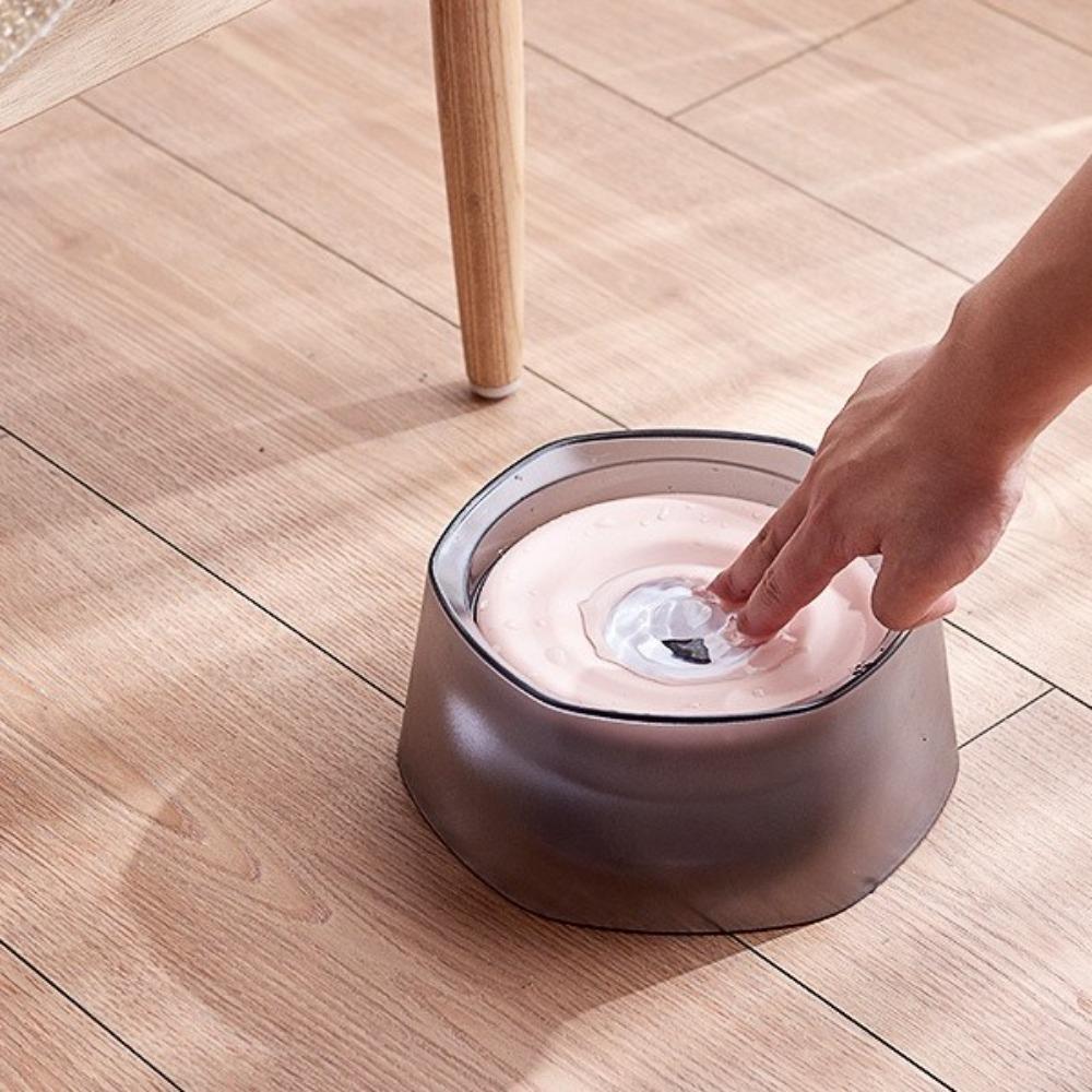 Anti-Tip Dog Floating Water Bowl Removable Non-Slip Pet Slow Feeder Bowl Plastic Anti-Wet Mouth Pet Drinking Bowl Pet Feeding