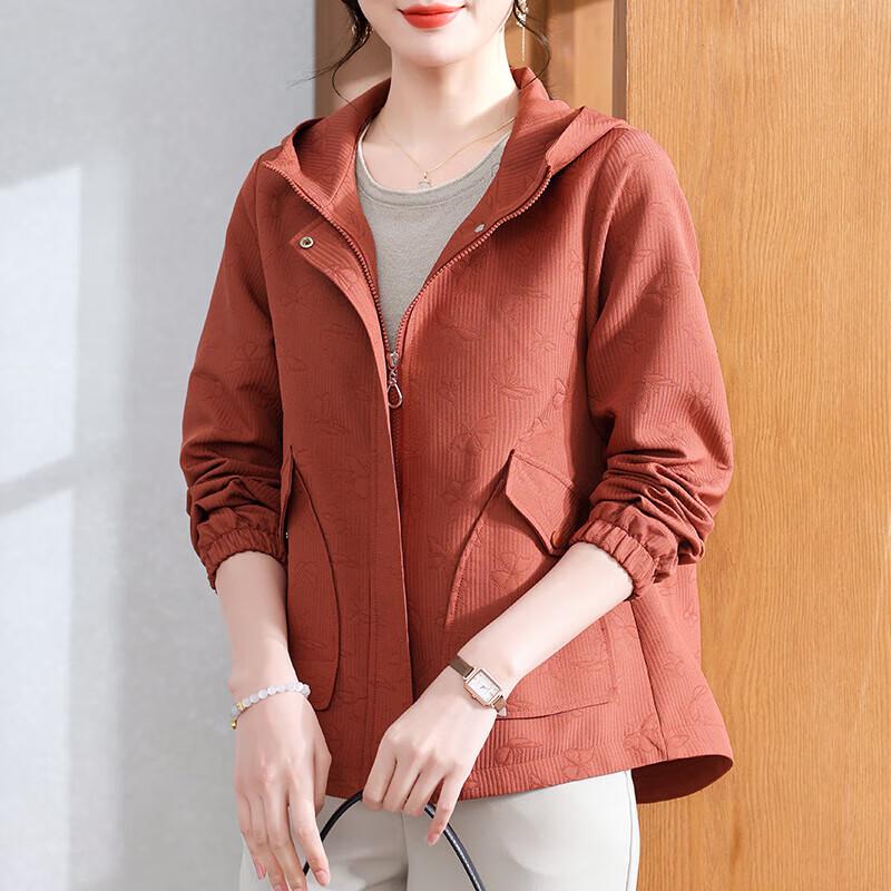 

XUEXI 2025 Women s Hooded Zipper Jacket XL