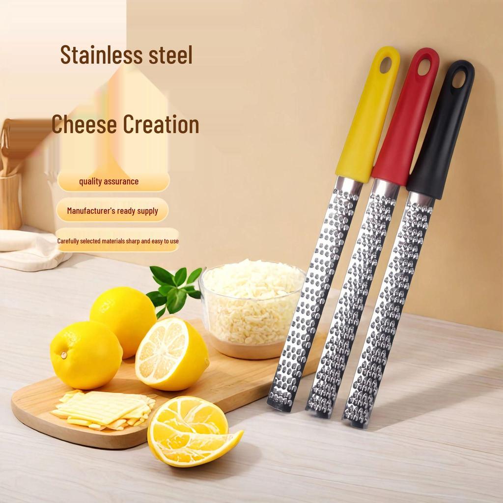 Multi-Functional Stainless Steel Cheese, Lemon Grater & Slicer for Kitchen Baking