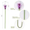 5PCS Artificial Calla Lily Flowers Faux PU Fake Flowers for Weddings Photography Props DIY Bridal Bouquets Home Room Party Decor