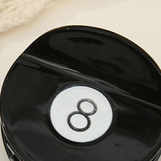 1/2/3/4/5Pcs Hair Claw Black 8 Ball Golf Club Hair Clip Women Updo Ponytail Holder