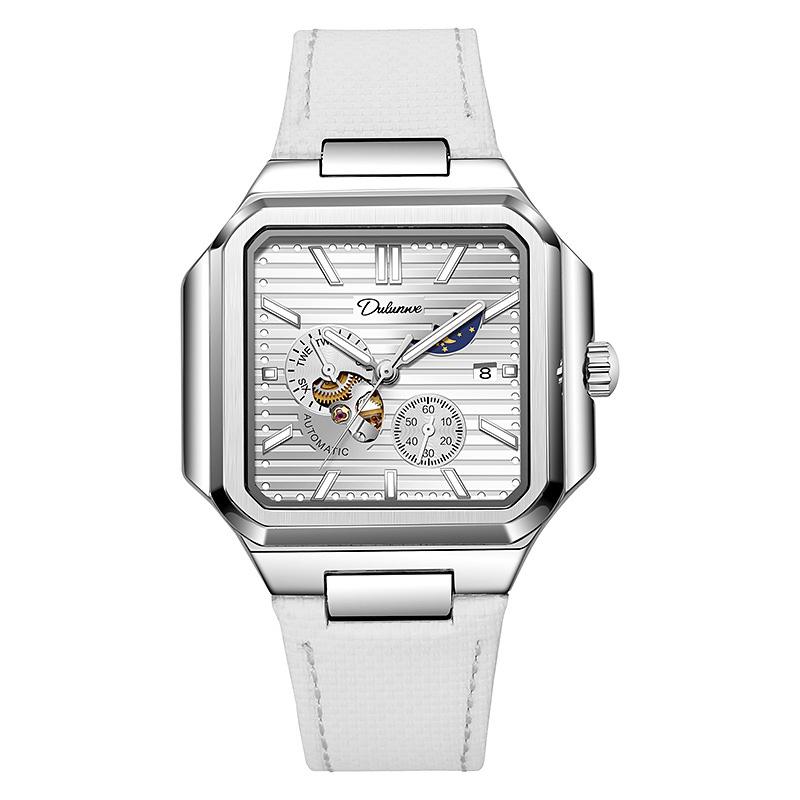 Mens Square Mechanical Watch Automatic Luxury