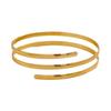 Three-Layer Hollow Geometric Metal Arm Ring: High-End, Adjustable Punk Bracelet