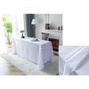 FANIVIN Polyester Tablecloth, Rectangular, Dining Table Cover, Suitable for Hotels, Restaurants, Weddings, Parties, Plain, Simple, White, Selectable S