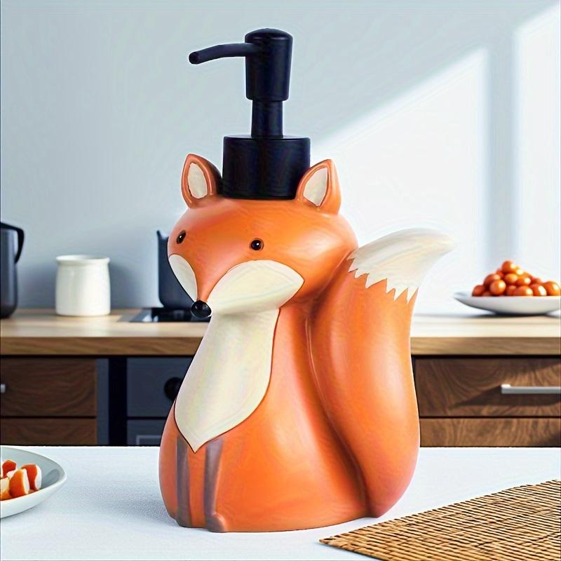 

Набор дозаторов для мыла в форме лисы, милая бутылка-дозатор, многоразовые бутылки с помпой для шампуня, геля для душа, жидкого мыла для ванной и кухни 450ml