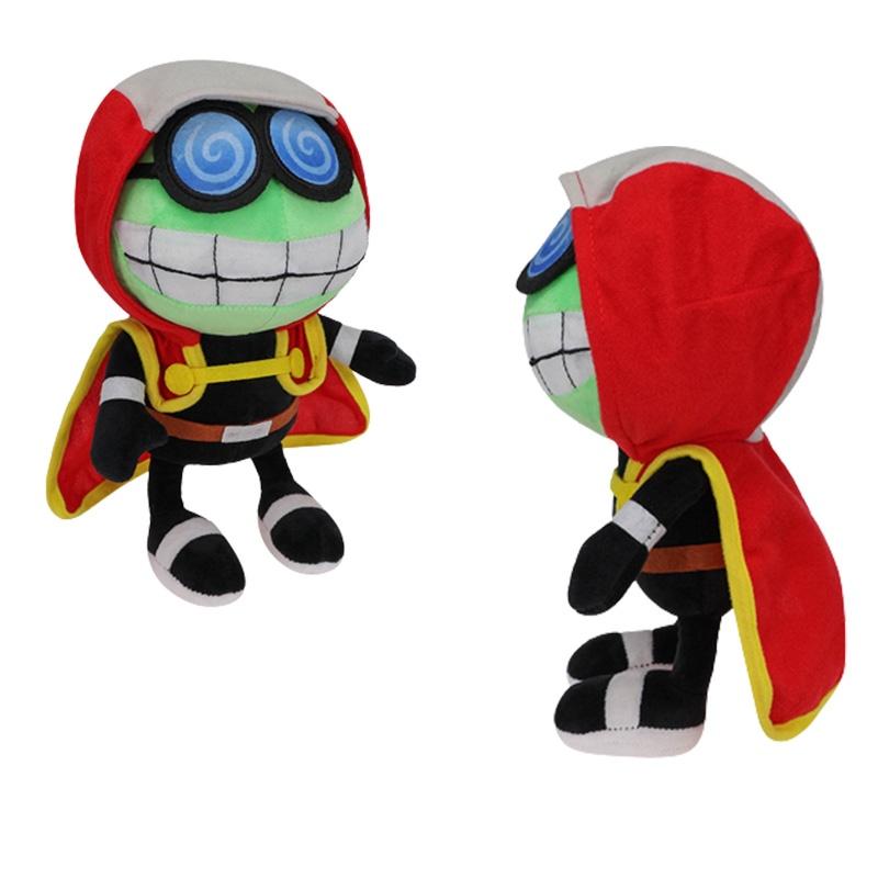 Mario Plüschtier mit Umhang Lustige und entzückende Stoffpuppe mit Brille