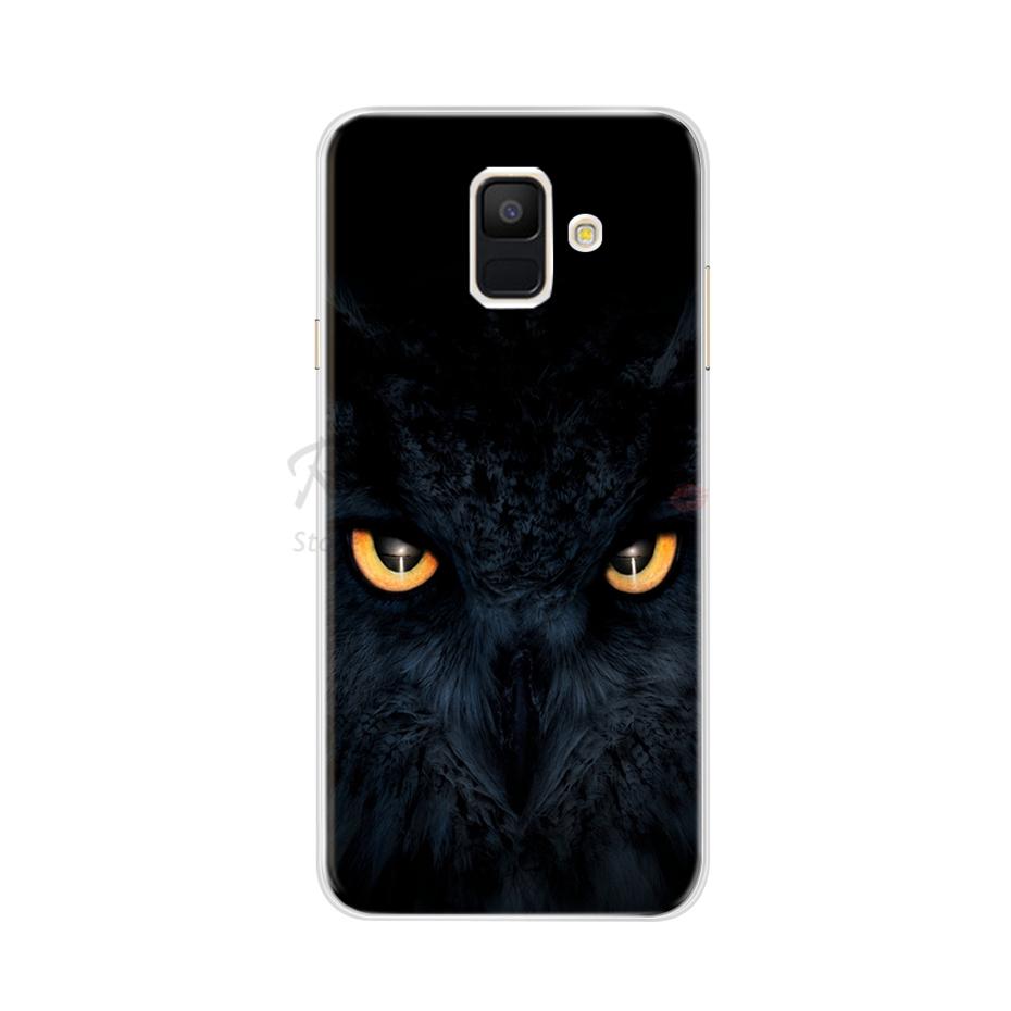 Case For Samsung Galaxy A6 2018 Transparent Cartoon Soft TPU Silicone Phone Cases Back Cover For Samsung Galaxy A6 A 6 Plus 2018